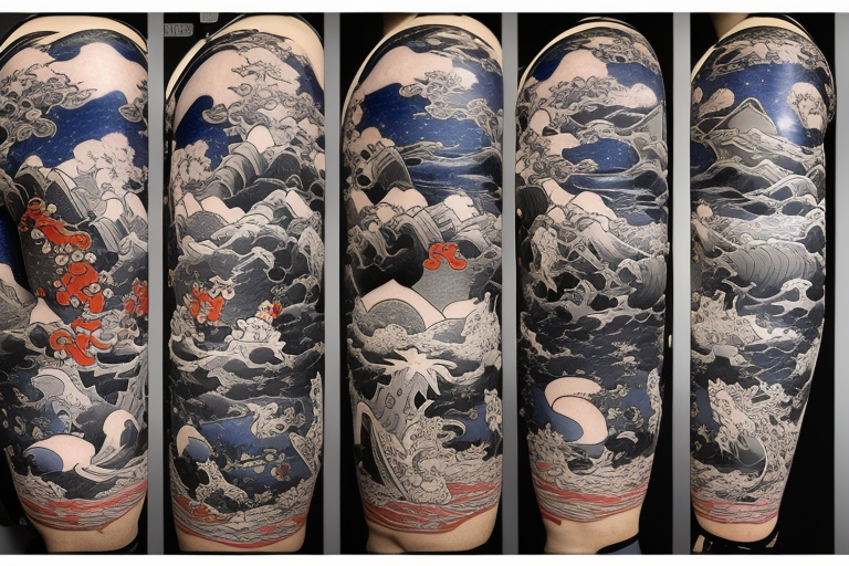 Entry #296 by tanvirfaysal698 for Stoic full sleeve tattoo | Freelancer