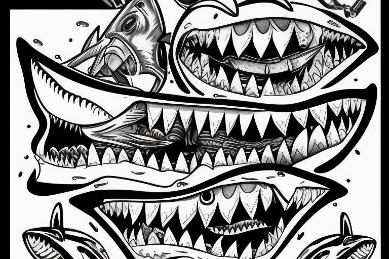 Maori The shark's tooth tattoo, tattoo sketch, design drawings #9