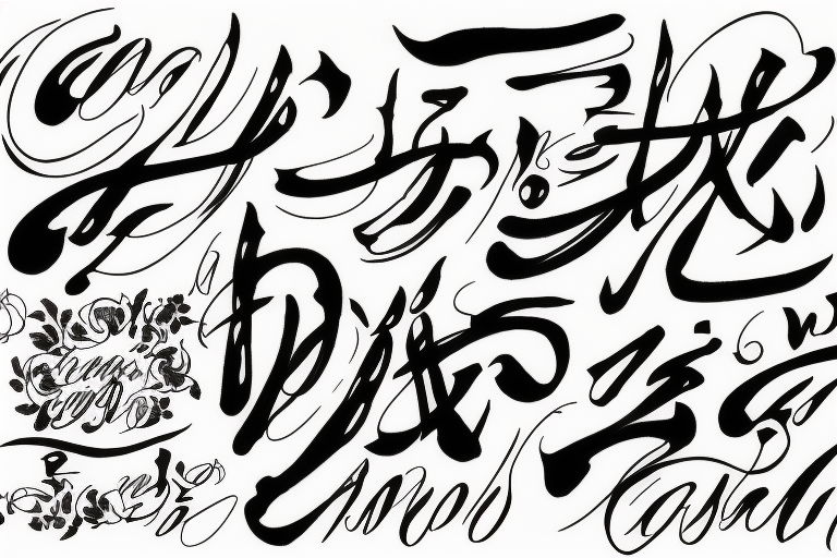 Tattoo studio handwritten trendy lettering Vector Image