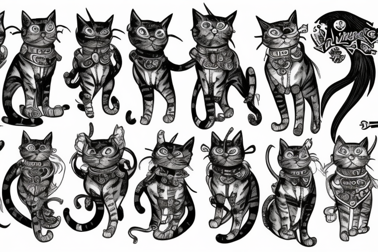 warhammer cat tattoo idea