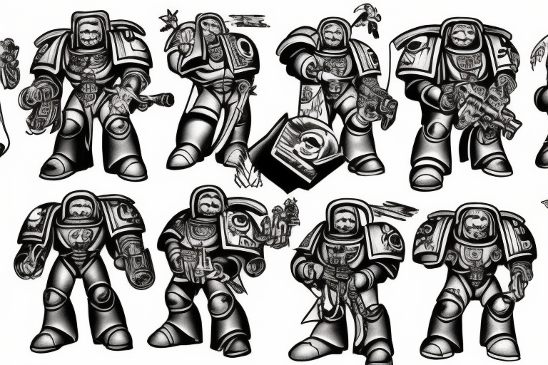 Warhammer space marine tattoo idea