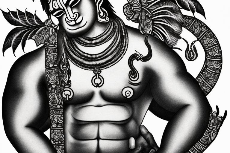 Lord hanuman tattoo idea