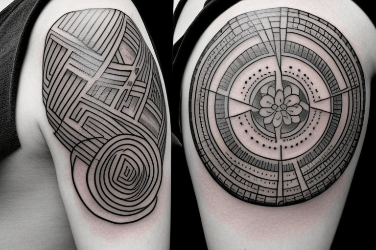 Labyrinth Tattoo Ideas