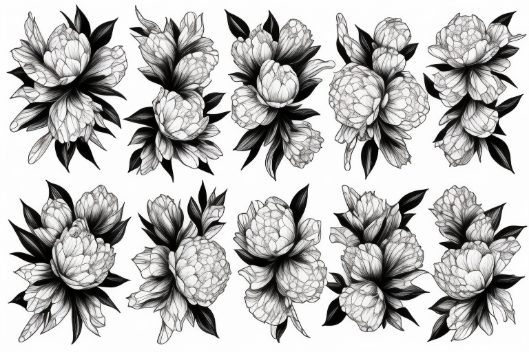 Peony Tattoo Blueprint Kit – IMAGELLA