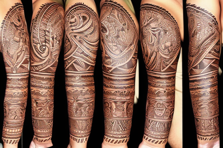 indian outlaw sleeve tattoo designs for men｜TikTok Search