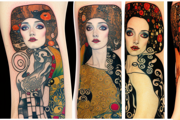 Gustav klimt meets Dustin Bailard tattoo idea