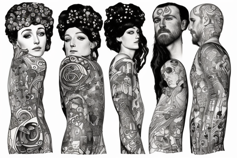 Gustav klimt meets Dustin Bailard tattoo idea