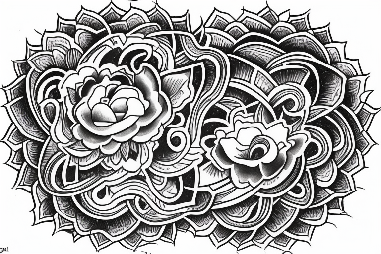 Tranquility tattoo for underarm tattoo idea