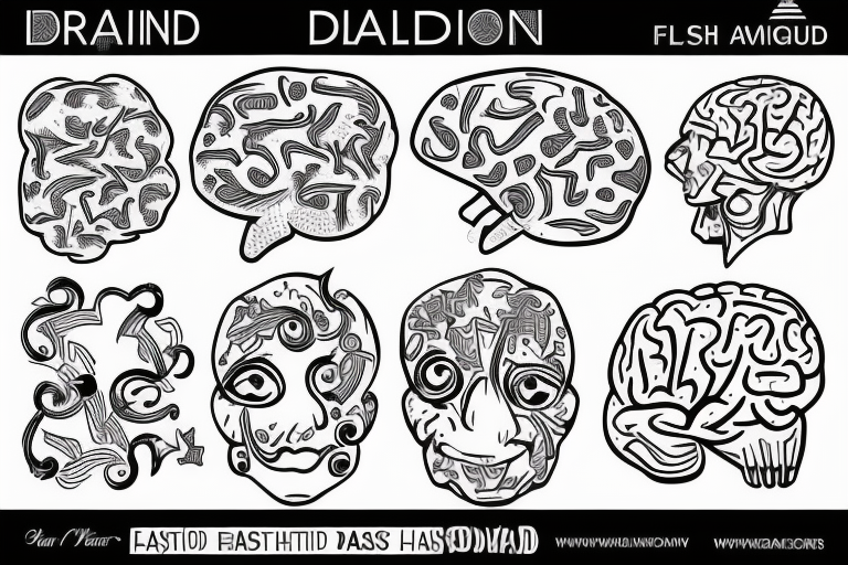 adhd brain tattoo idea