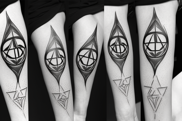Harry Potter - Deathly Hallows Tattoo – Tattoo for a week