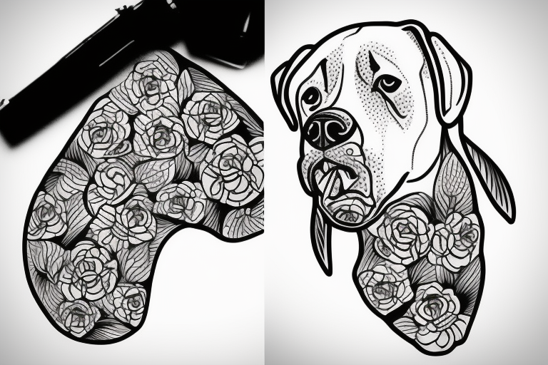 Minimal Labrador Tattoo | Geometric dog tattoo, Geometric dog, Dog tattoos