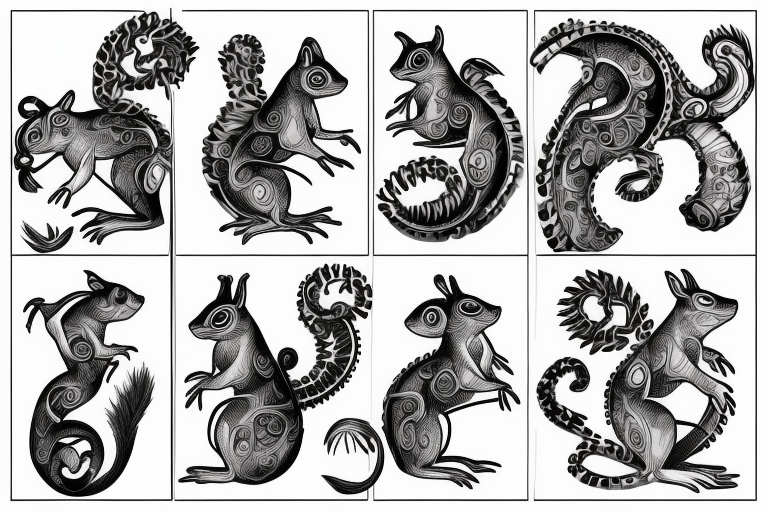 traible squirrel tattoo idea