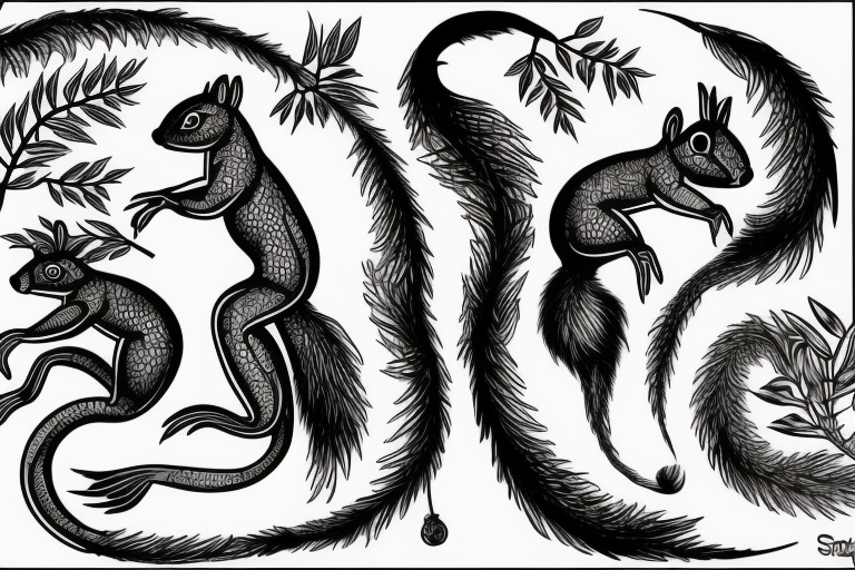 traible squirrel tattoo idea