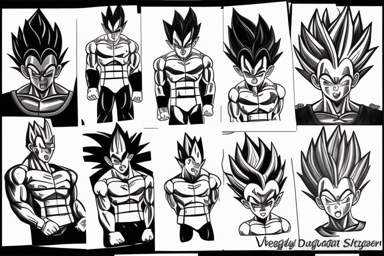 Vegeta y familia tattoo idea