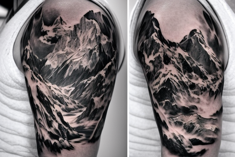 Misty Mountains by Marky Hladish at Dark Heart Tattoo Crystal Lake, IL : r/ tattoo