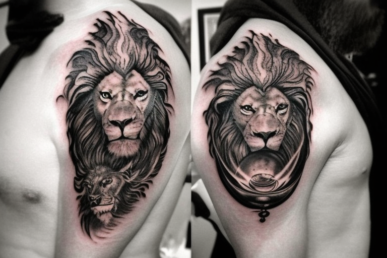 6,600+ Lion Tattoo Stock Photos, Pictures & Royalty-Free Images - iStock |  Fierce lion tattoo