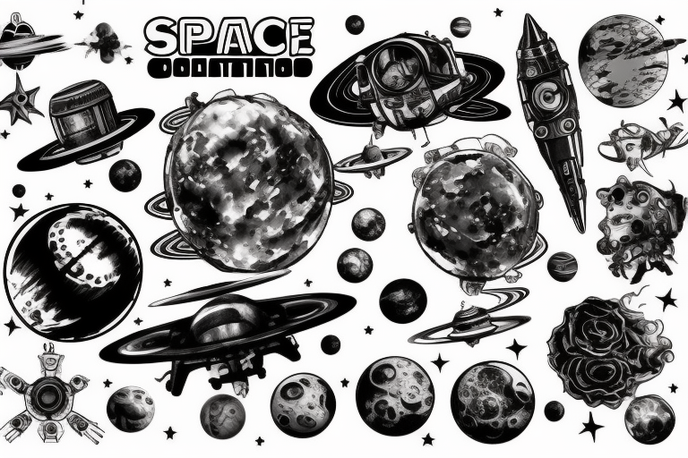 space, sport, Syfy, galaxy, 
steampunk tattoo idea