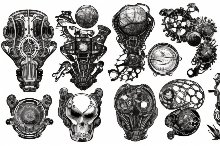 space, sport, Syfy, galaxy, 
steampunk tattoo idea