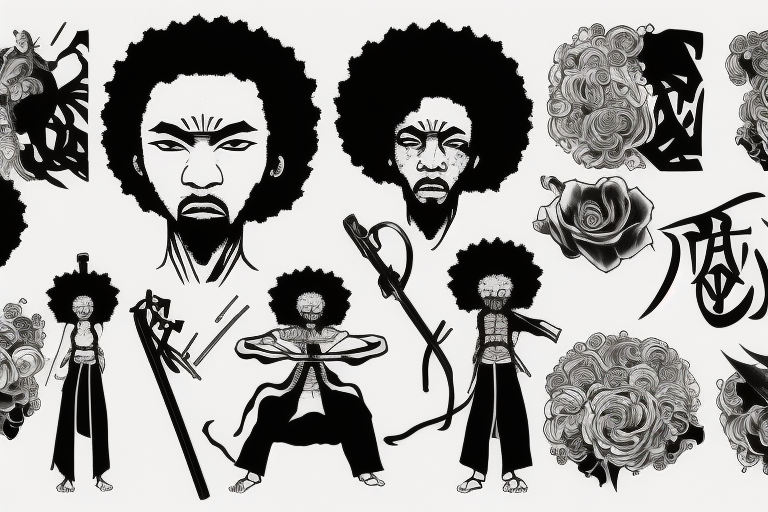 Afro samurai tattoo idea