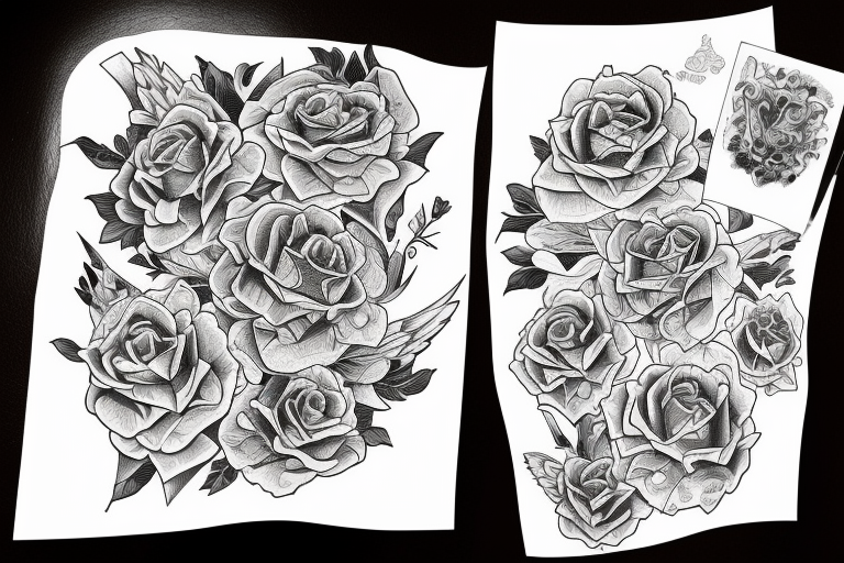 Catalyst Tattoo - Cluster of roses 🌹 No such thing as too many roses or  flowers ✨✨✨ . . • • Personalise your very own tattoo with us. Visit us at  Excelsior