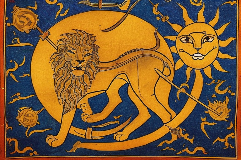 Lion and Sun Tattoo (Shir O Khorshid) | Lion art tattoo, Sun tattoo, Black  art tattoo