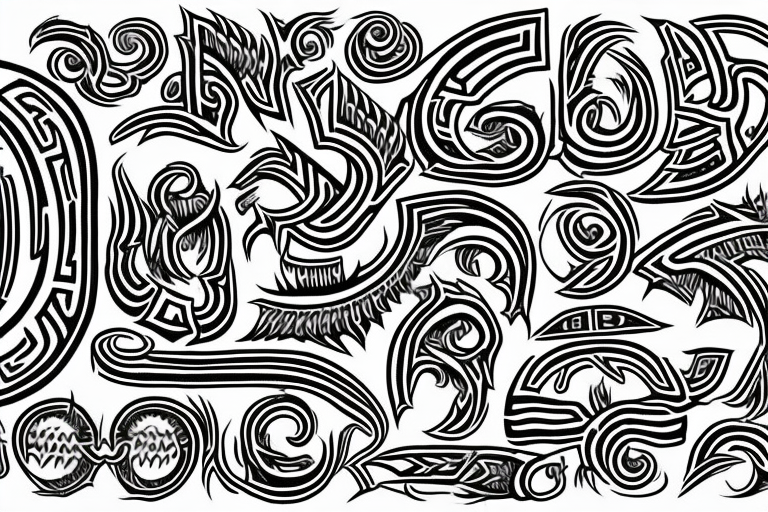 Necromancy Stoic Vivid Pattern Runic
Ornate Draconic tattoo idea