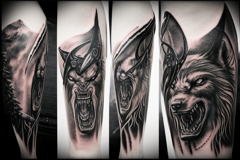 Amazing start to this Wolverine vs Sabretooth half sleeve … I would like to  tattoo more of this style! #tattoo #tattoos #comics #marvel... | Instagram