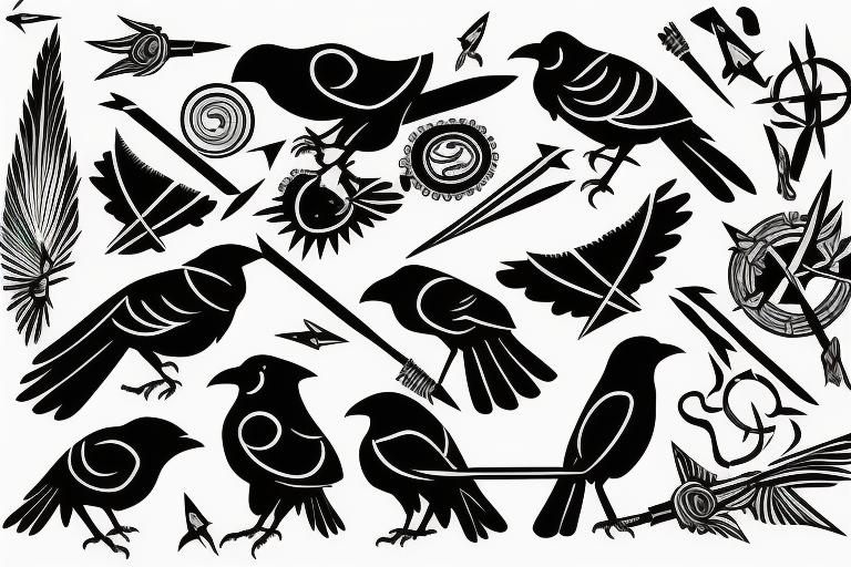 Silhouette Flock Crows Tattoo Stock Illustrations – 29 Silhouette Flock Crows  Tattoo Stock Illustrations, Vectors & Clipart - Dreamstime