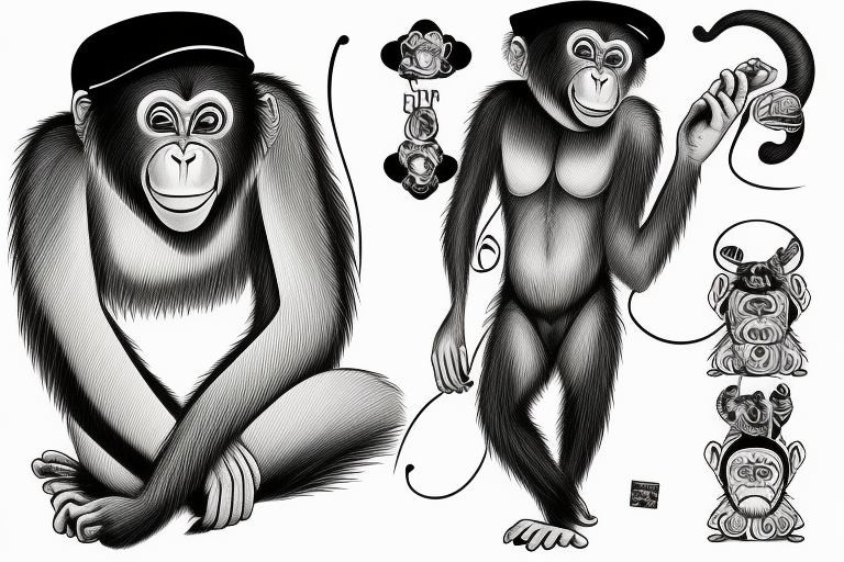 Tribal Monkey Tattoo Sketch | Fresh 2017 Tattoos Ideas - ClipArt Best -  ClipArt Best