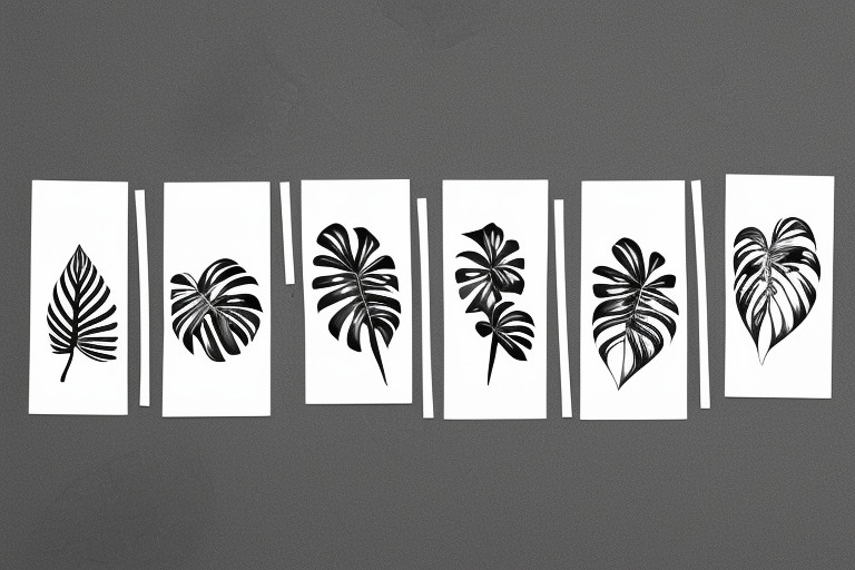 Monstera deliciosa leaf tattoo idea