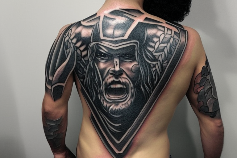 Spartan head Leonid Rome Greece khal drogo tattoo idea