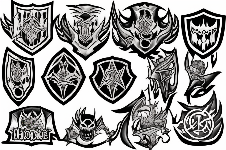 shield diamond tribal tattoo logo icon vector flat concept design, Stock  Vector, Vector And Low Budget Royalty Free Image. Pic. ESY-062018663 |  agefotostock