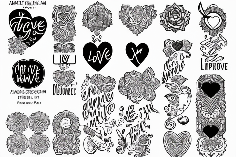 I am Love, abundance, visionary and disciplined and I’m committed to share my purpose to inspire love and connection tattoo idea