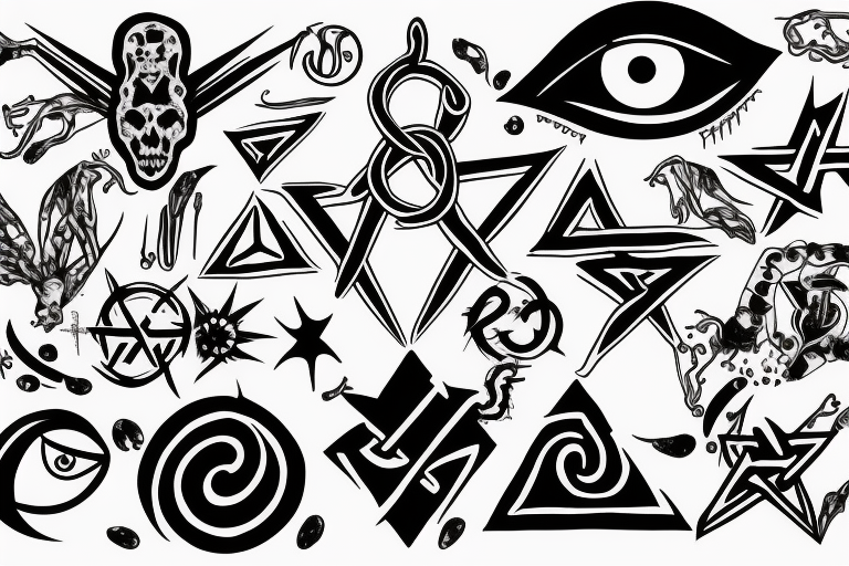 Pentagram Tattoo Vector Images (over 1,900)