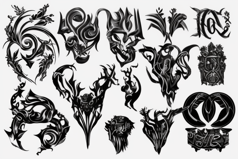 Metal which is molded into a form tattoo idea