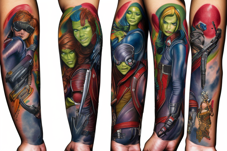 Venetian Tattoo Gathering : Tattoos : Josh Bodwell : Guardians of the Galaxy  Color Tattoo