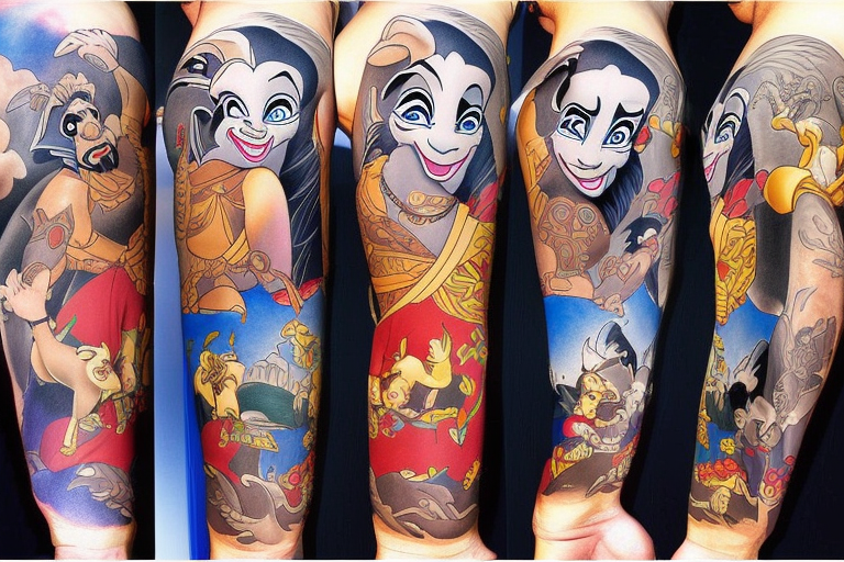 Snow White tattoo! Snow White eating the apple. | Snow white tattoos,  Disney tattoos, Disney sleeve tattoos