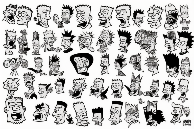 Bart simpson tattoo idea