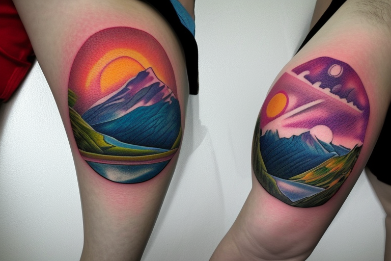 Sunrise tattoo. Alex Lozano at Club Tattoo, Las Vegas NV : r/tattoos