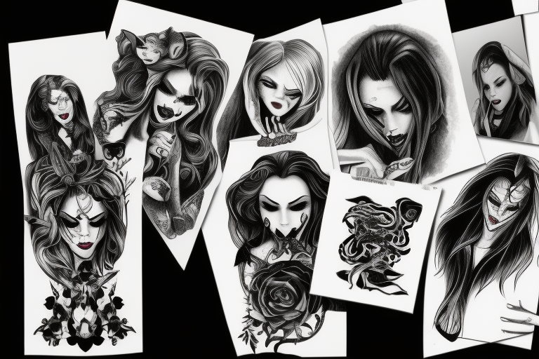 Last Supper Tattoo Studio - Incredible female vampire design tattooed by  Luis F today for Max's ongoing horror sleeve! We are a collective of the  World's most Awarded Tattoo Portrait Artists. Hosted