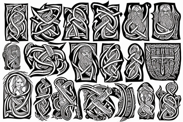 Stave church in Urnes Norway Stone carving style snake viking arm sleeve tattoo idea