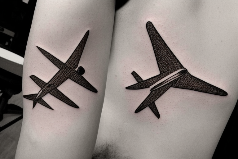 Buy 4 Paper Airplanes Flying Temporary Tattoo Family Love Children Tattoo  Cute Motherhood Wrist Tattoo World Travel Tattoo Online in India - Etsy