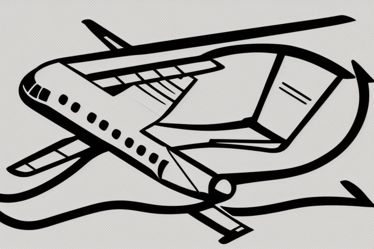 a minimal tattoo shows an airplane flying out of a suitcase to travel tattoo idea