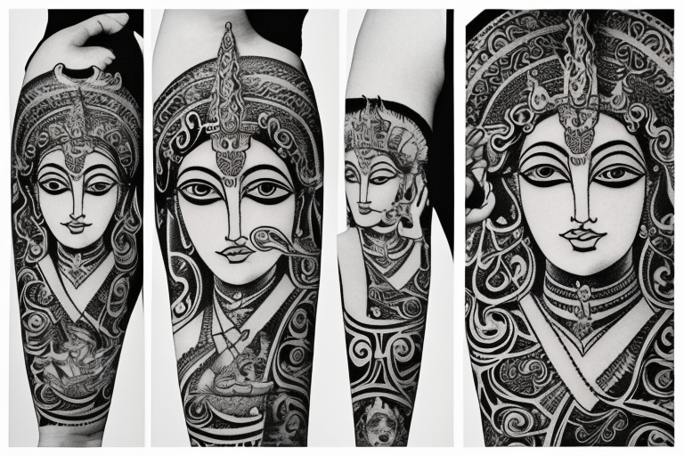 Krishna TATTOO - My new work tattoo ideas Krishna from... | Facebook