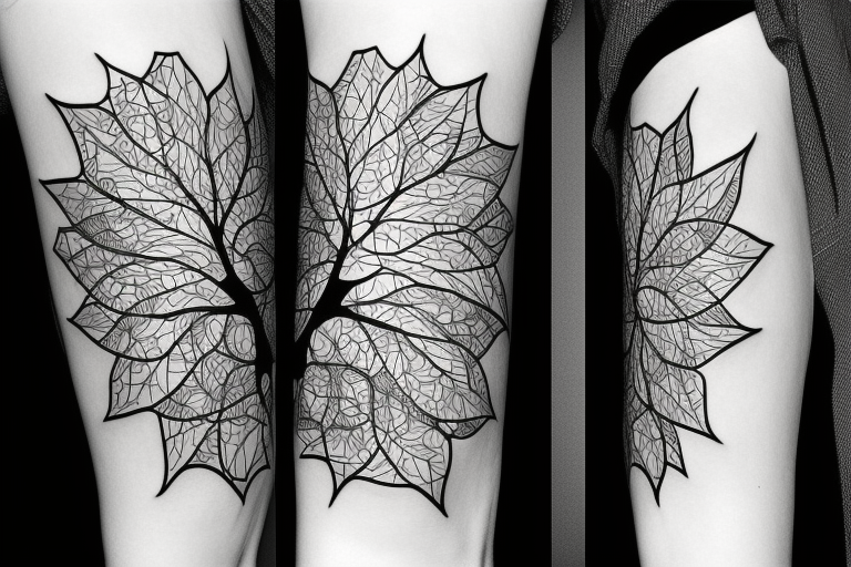 arbre geométrique tattoo idea