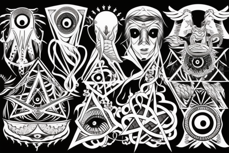 justice scale
octopus
illuminati eye triangle
phoenix
post-tenebras lux
si vis pacem para belum tattoo idea