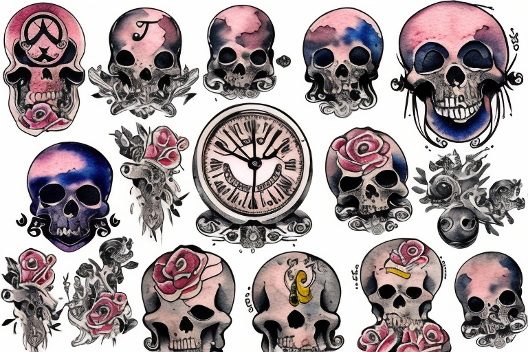 Memento mori tattoo design by RiskALittleLight on DeviantArt