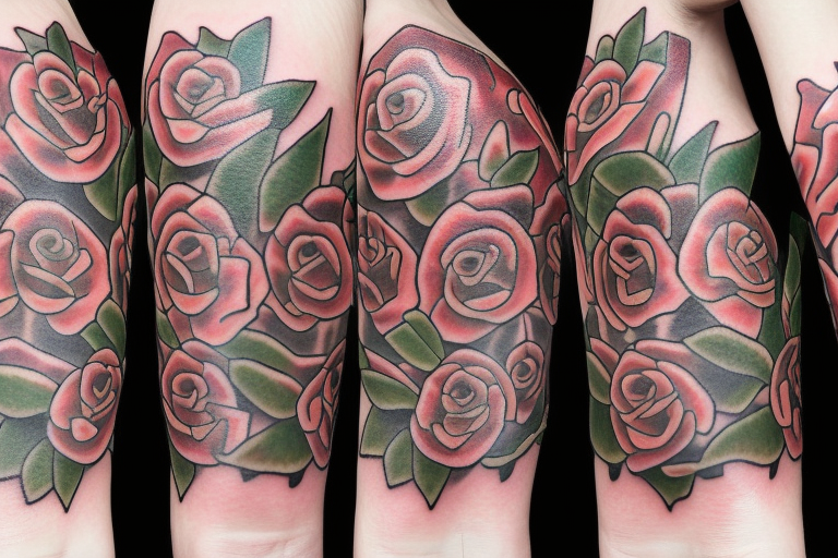 Small Roses guidance and hope tattoo idea