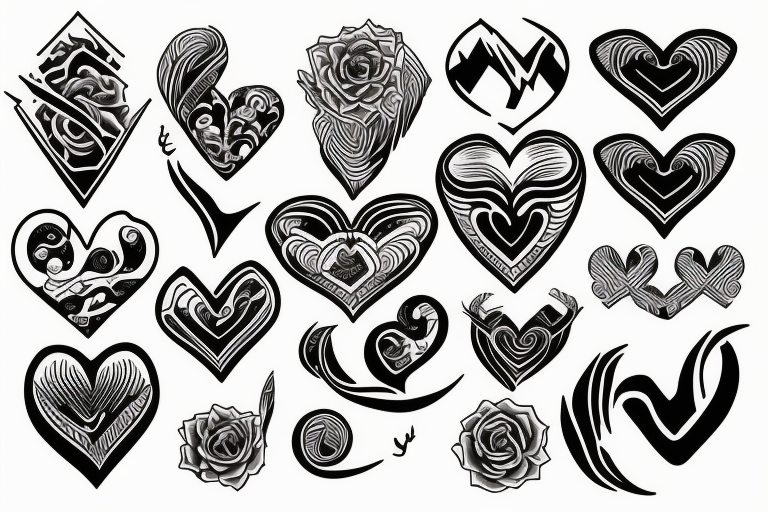 HEART BEAT TATTOO DESIGNS WITH MUSIC NODES || HOW TO DRAW TATTOO DESIGNS ON  PAPER - YouTube