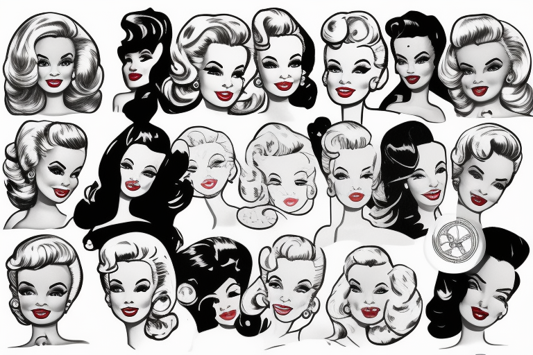 barbie marylin monroe tattoo idea